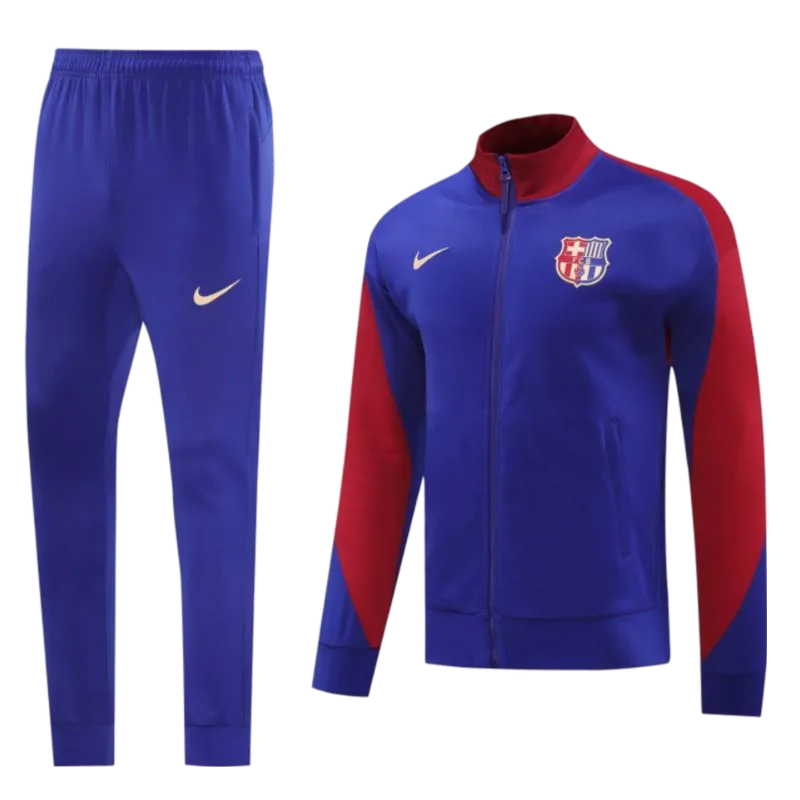 2024/2025 Barcelona Blue & Red Full Zipper Jacket + Long Pants | GoatGears Store