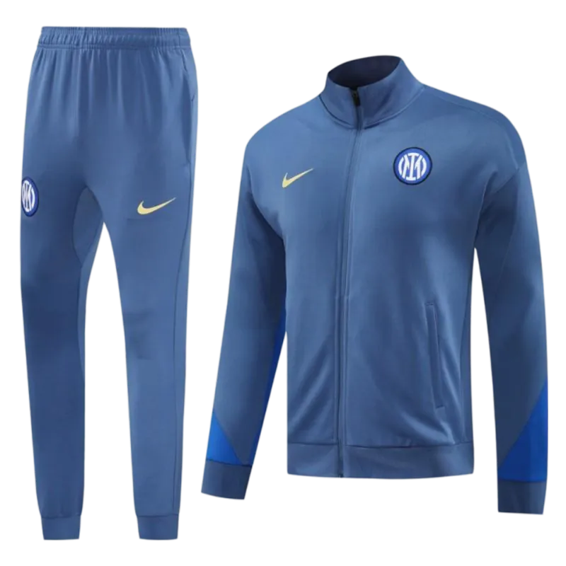 2024/2025 Inter Milan Blue Full Zipper Jacket + Long Pants | GoatGears Store