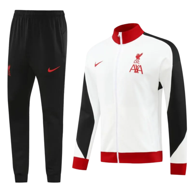 2024/2025 Athletic Grounds White Full Zipper Jacket + Long Pants | GoatGears Store