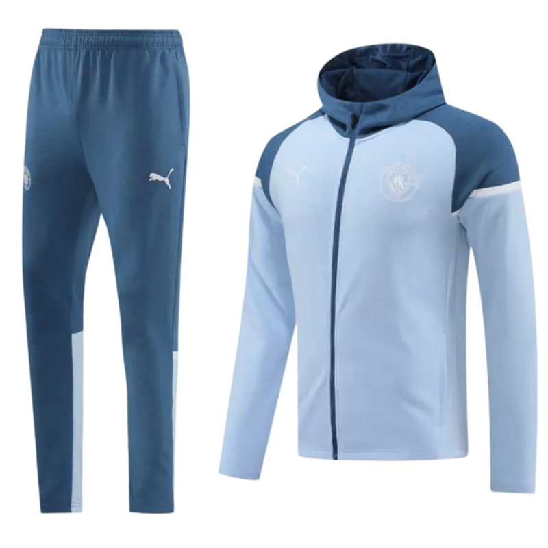 2024/2025 Sky Blues Light Blue Hoodie Full Zipper Jacket + Long Pants | GoatGears Store