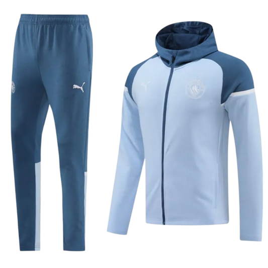 2024/2025 Sky Blues Light Blue Hoodie Full Zipper Jacket + Long Pants | GoatGears Store