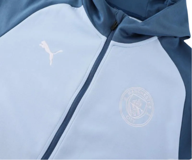 2024/2025 Sky Blues Light Blue Hoodie Full Zipper Jacket + Long Pants | GoatGears Store