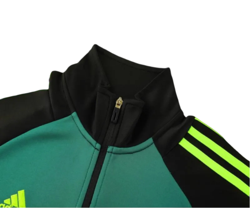 2024/2025 Newton Heath Black & Green Full Zipper Jacket + Long Pants | GoatGears Store