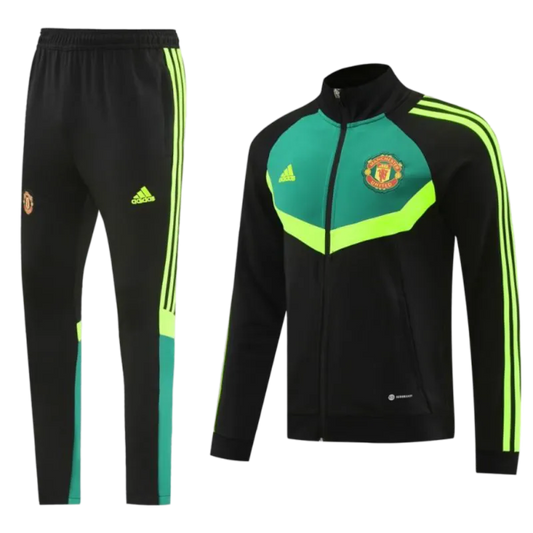 2024/2025 Newton Heath Black & Green Full Zipper Jacket + Long Pants | GoatGears Store