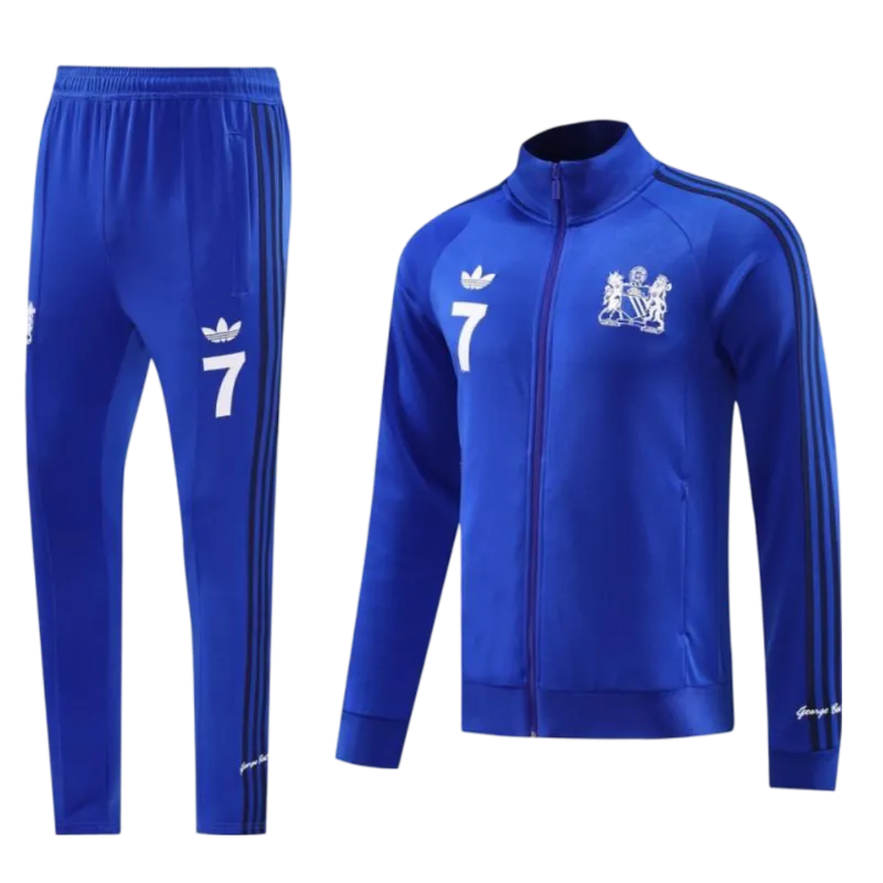 2024/2025 Newton Heath Blue Full Zipper Jacket + Long Pants | GoatGears Store