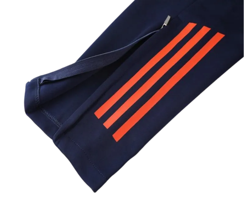 2024/2025 Newton Heath Navy & Orange Full Zipper Jacket + Long Pants | GoatGears Store