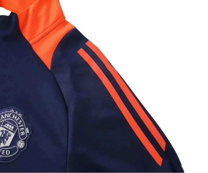 2024/2025 Newton Heath Navy & Orange Full Zipper Jacket + Long Pants | GoatGears Store