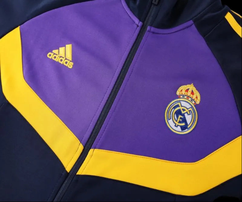 2024/2025 Real Madrid Black & Purple Full Zipper Jacket +Long Pants | GoatGears Store