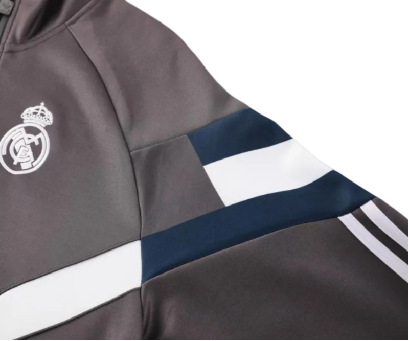 2024/2025 Real Madrid Grey Full Zipper Jacket + Long Pants | GoatGears Store