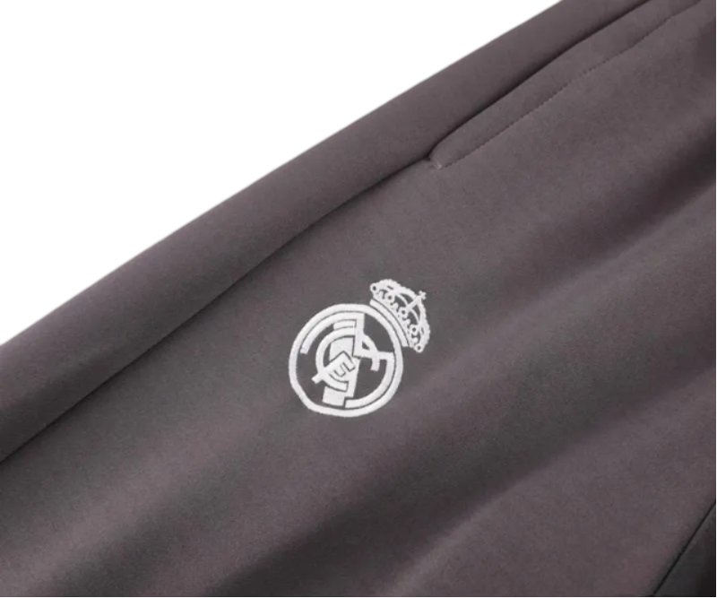 2024/2025 Real Madrid Grey Full Zipper Jacket + Long Pants | GoatGears Store