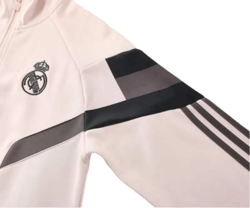 2024/2025 Real Madrid Light Pink Full Zipper Jacket + Long Pants | GoatGears Store