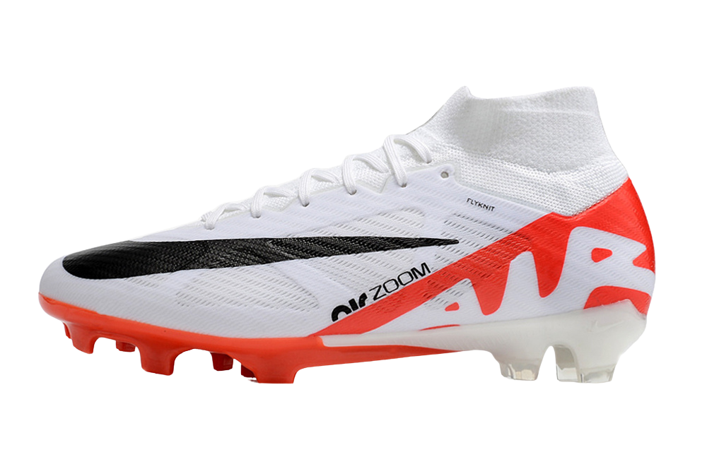 Nike Zoom Superfly 9 Elite FG Soccer Cleats (Bright Crimson/White/Black)