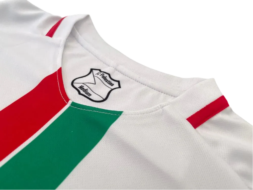 2024 Palestine White Centre Striped Red & Green English kit - Fan version - Goatkits Store