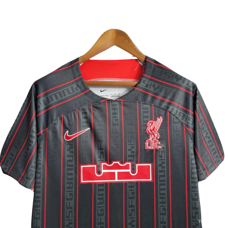 Liverpool x Lebron Black special edition kit 23/24 - Fan version - Front
