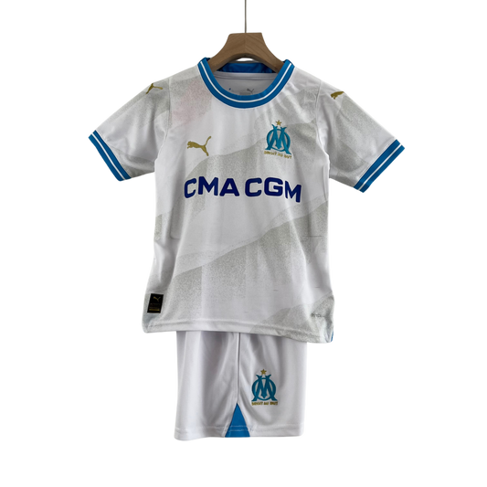 23/24 Olympique Marseille Home kids kit - Goatkits Store