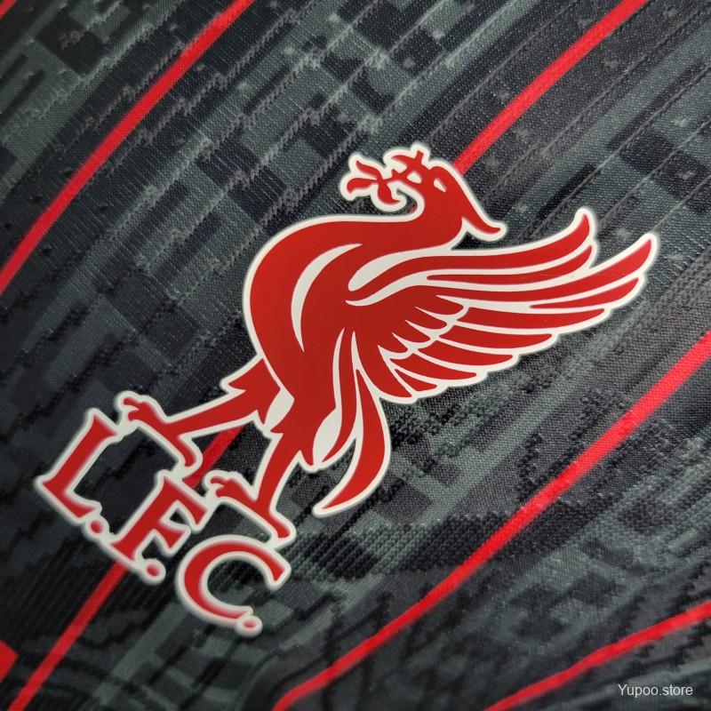 Liverpool x Lebron Black special edition kit 23/24 - Player version - Logo