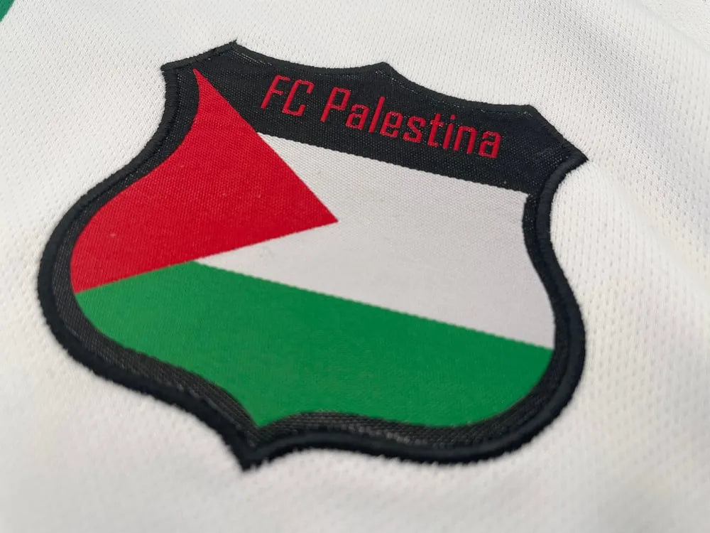 2024 Palestine White Centre Striped Red & Green English kit - Fan version - Goatkits Store