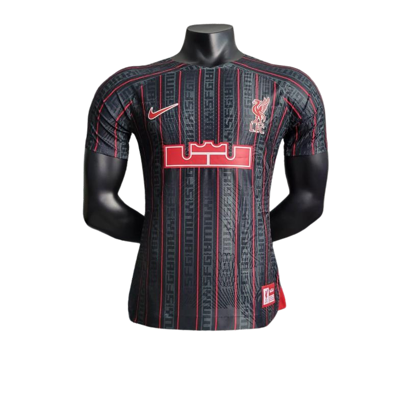 Liverpool x Lebron Black special edition kit 23/24 - Player version - Front