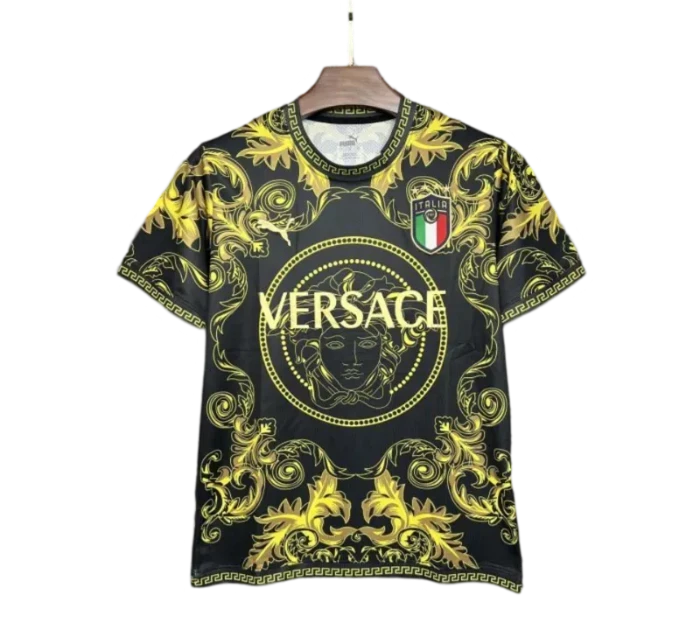 2024/2025 Special Edition Versace X  Italy Black Gold kit - Fan Version - GOATKITS Store