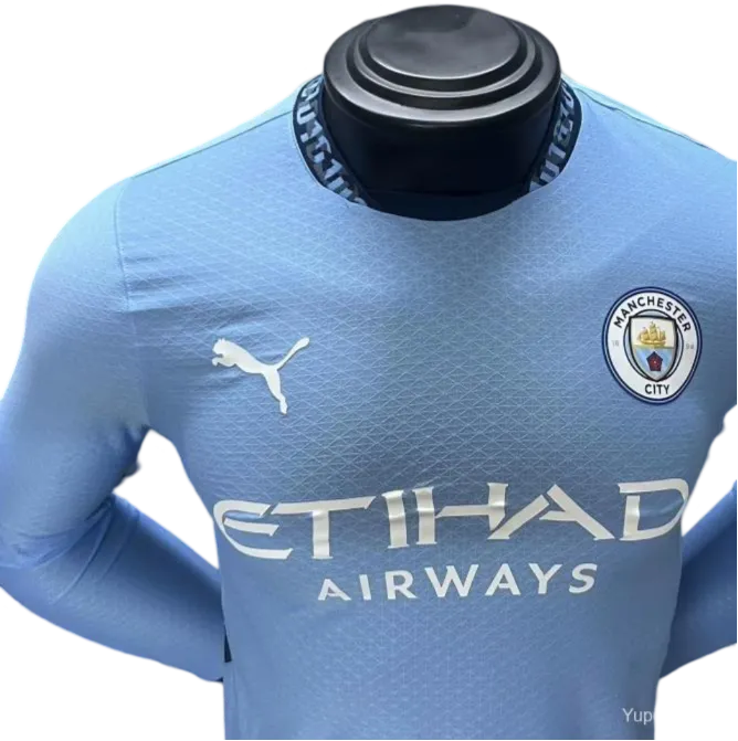 2024/2025 Sky Blues Long Sleeves Home kit - Player Version | GoatGears Store