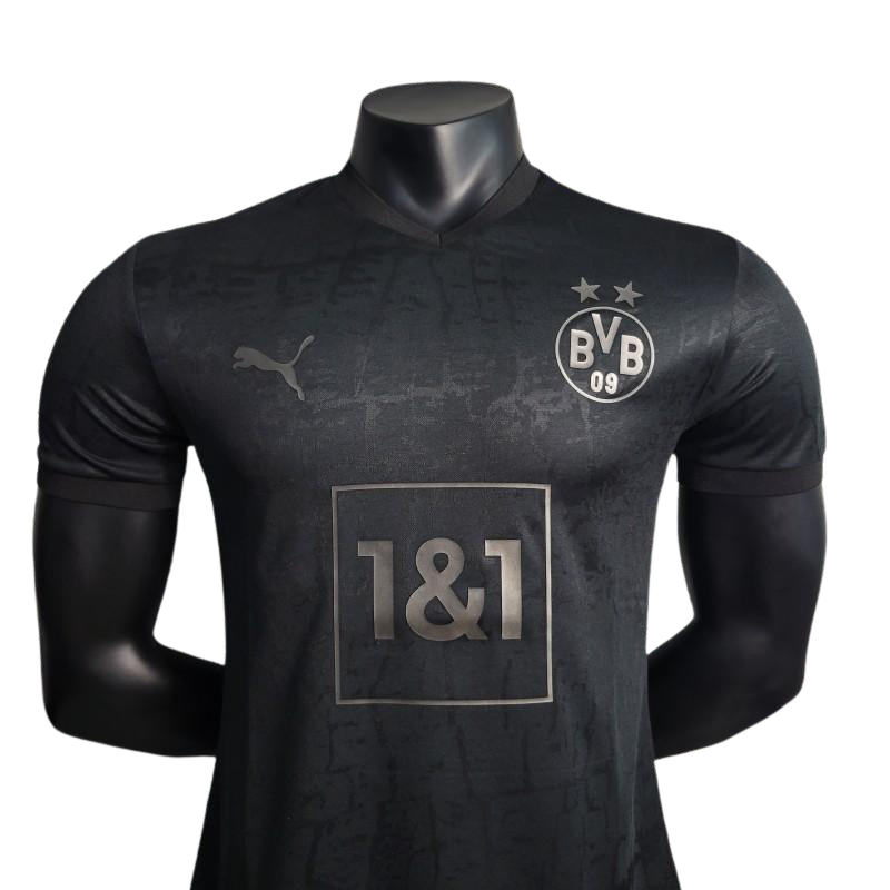 Borussia Dortmund 23/24 All Black Special Edition kit - Player Kit - Front