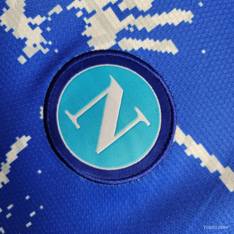 Napoli 23/24 Special Edition Maradona BlueKit - Fan Version - Logo