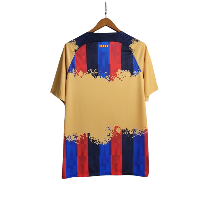 Barcelona Yellow Training kit 23-24 - Fan version - Back