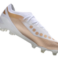 Adidas X Crazyfast - MESSI.1 FG - White & Gold | Goatkits Store