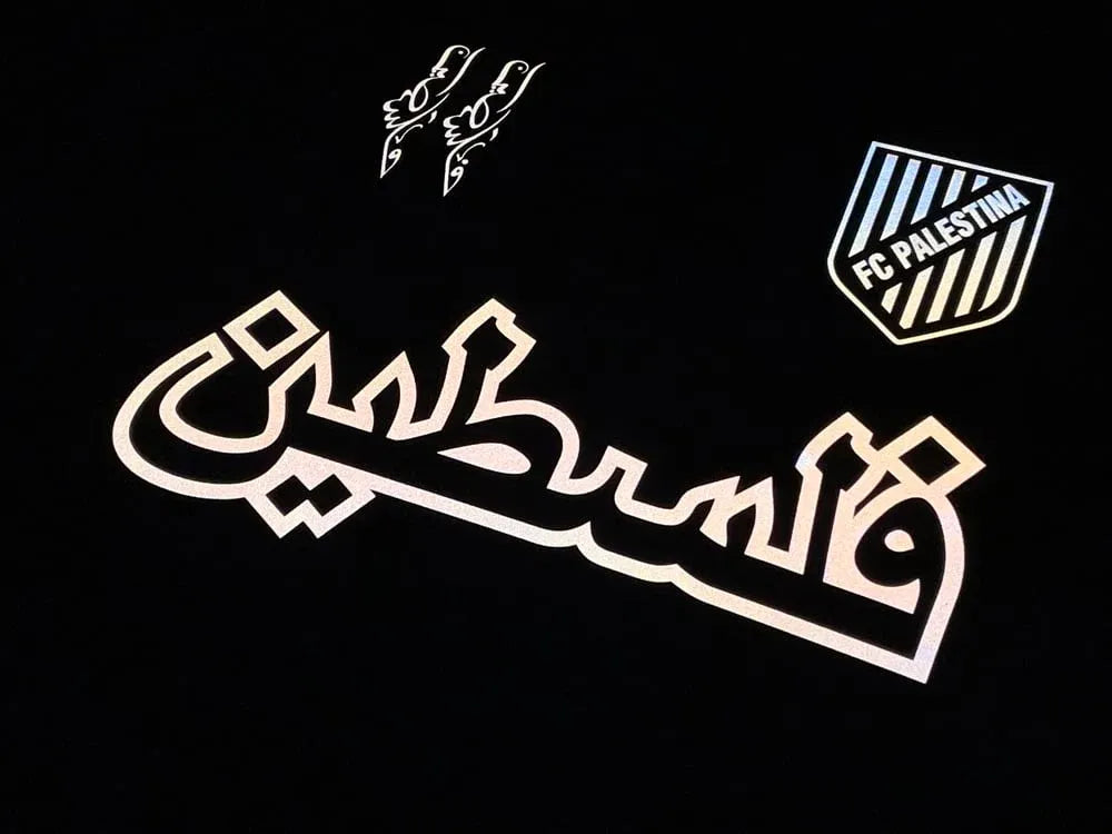 2024 Palestine Reflective Arabic Black kit - Fan version - Goatkits Store