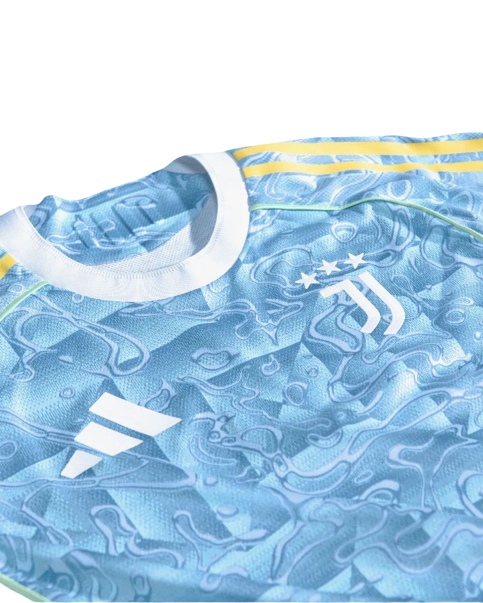 Juventus Jersey Away 2025/26 hanging display fan version blue Goatkits Store