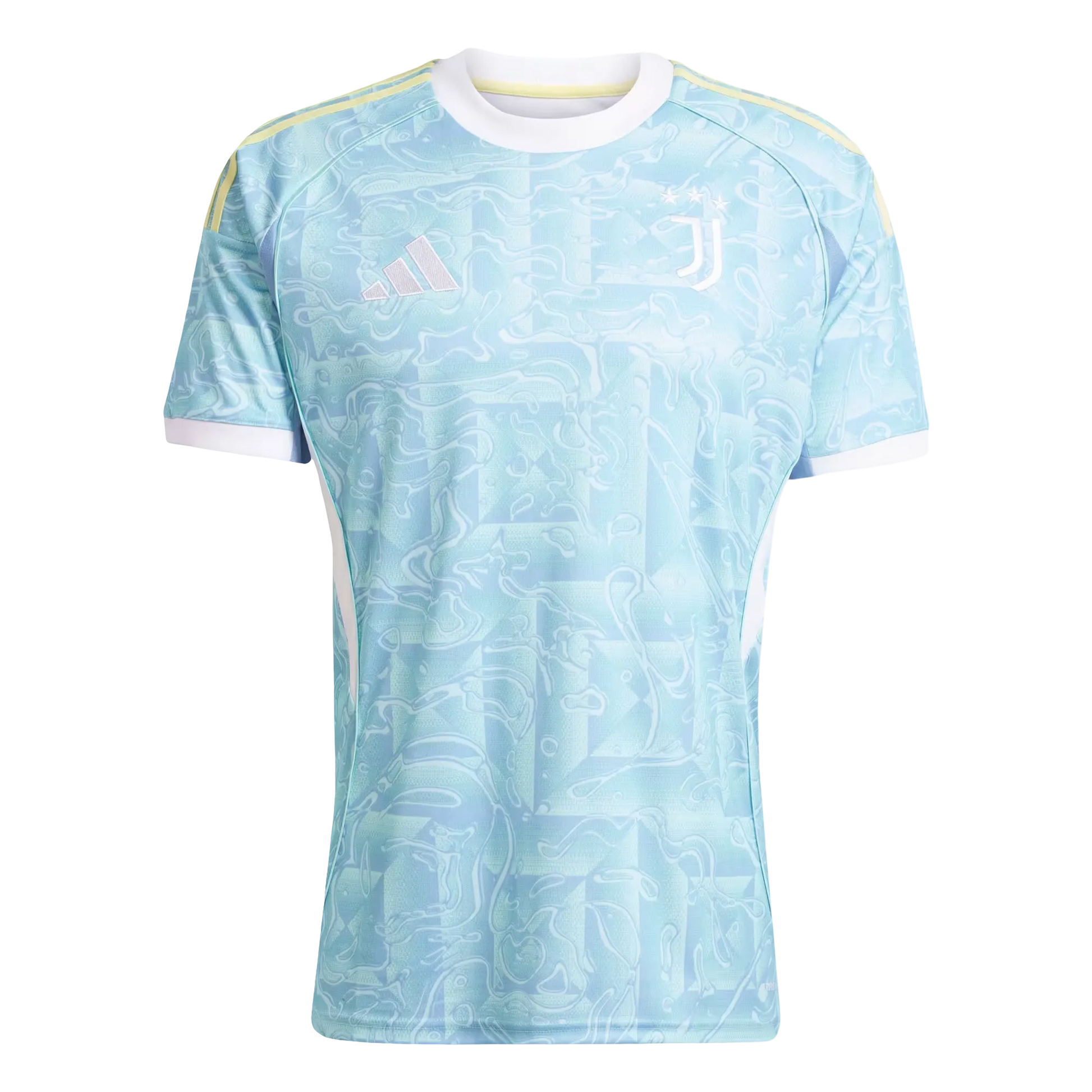 Close up juventus away jersey 2025/26 Ash Blue Pearl Citrine pattern Goatkits Store