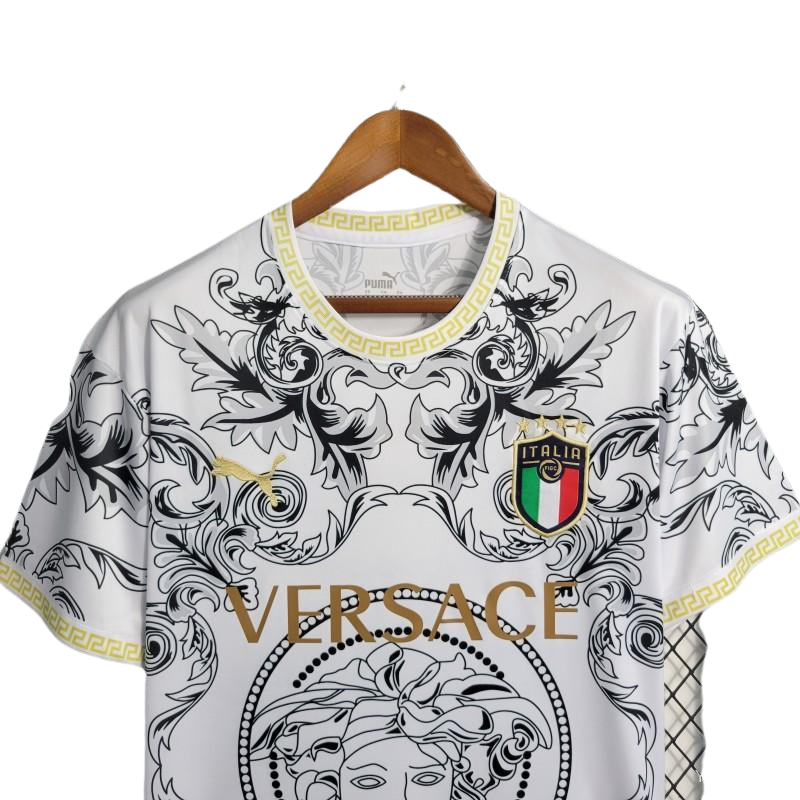 Italy x Versace 22/23 Special Edition White Kit - Fan Version - Front