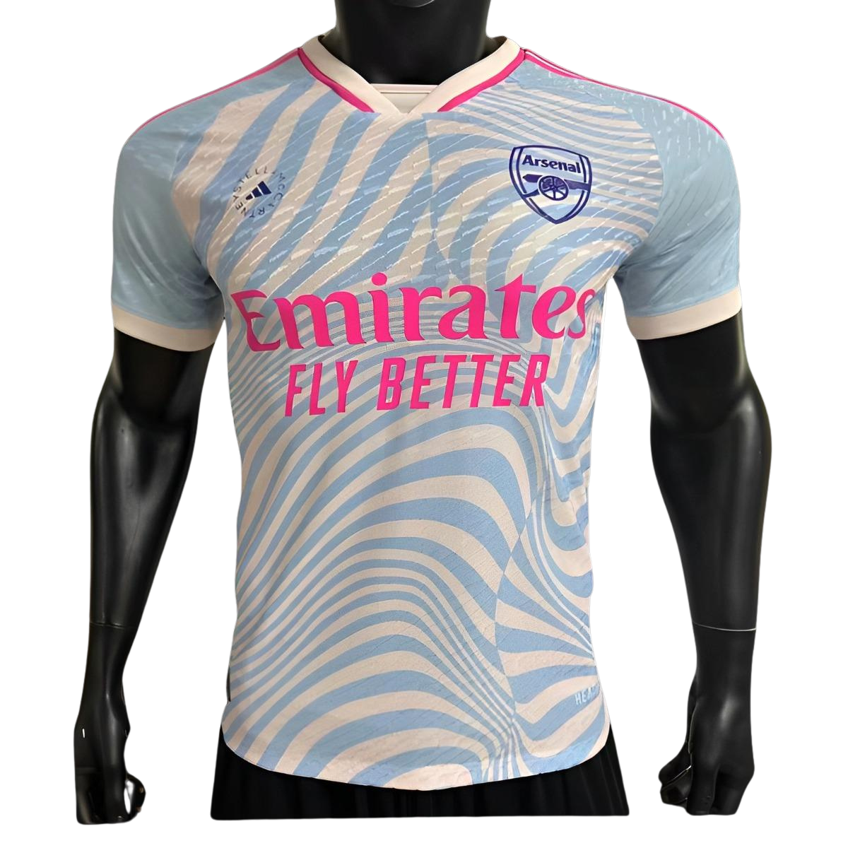 Arsenal 23/24 Adidas by Stella MCCARTNEY Special Kit - Player Version - Front 