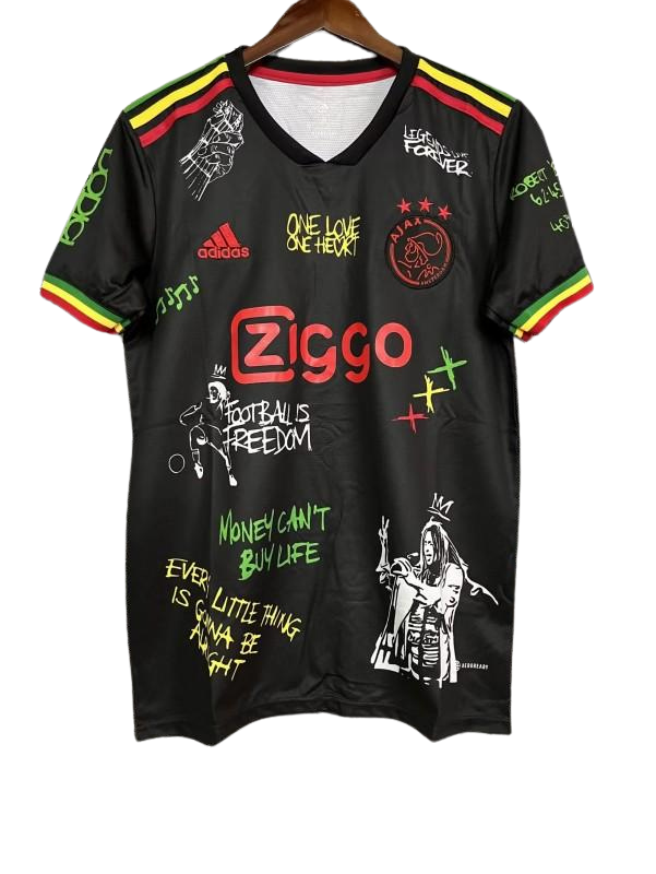 Retro 21/22 Ajax Third Black One Love Special Edition kit - Fan version