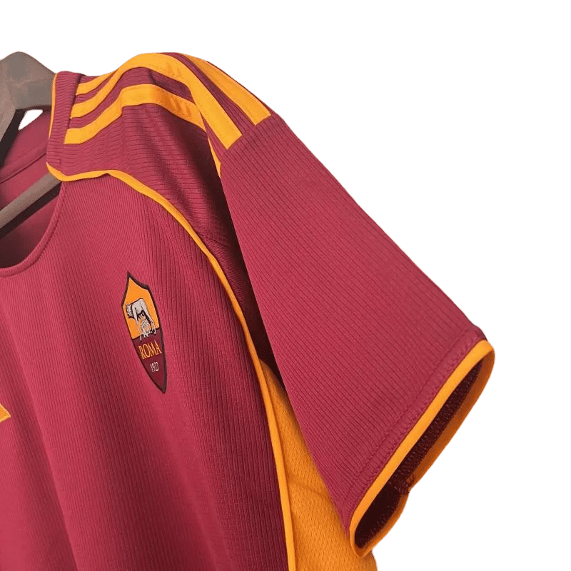 Close up AS Roma Home Kit Fan Version 2025/26 burgundy orange details Goatkits Store