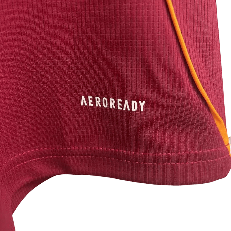 AS Roma Home Kit 2025/2026 Fan Version laying flat product shot Goatkits Store