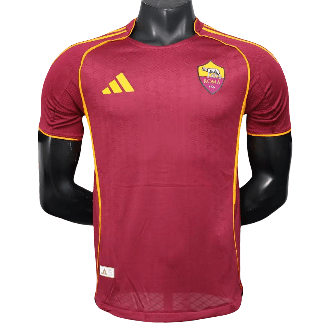 Professional wearing AS Roma Home Kit 2025/2026 Player Version burgundy orange Goatkits Store