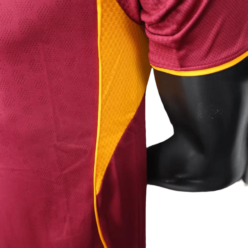 AS Roma Home Kit 2025/2026 Player Version laying flat product shot Goatkits Store