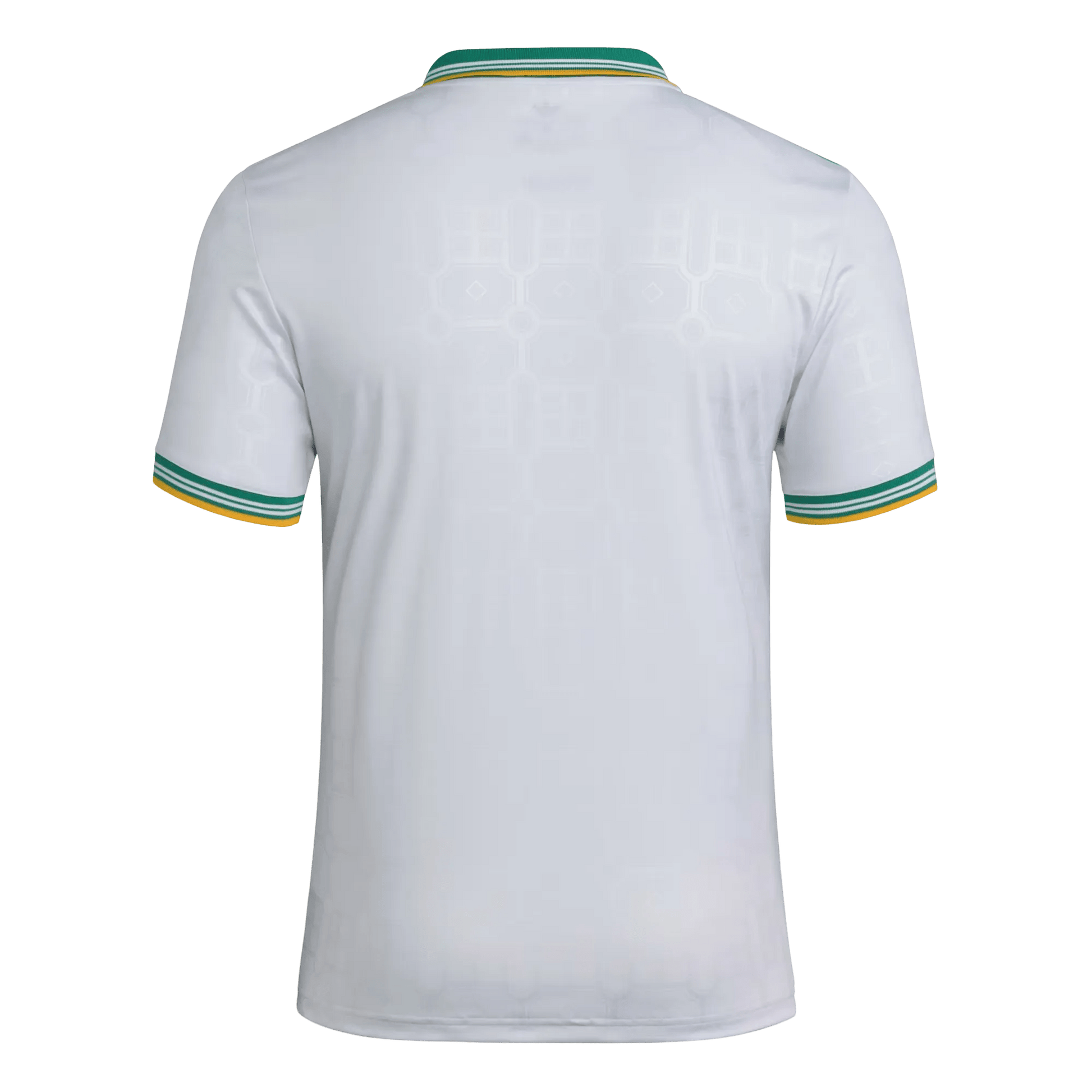 Fan wearing AS Roma Third Kit 2025/2026 Fan Version white green botanical design Goatkits Store
