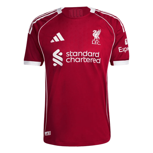 Liverpool Home Kit 2025/26 fan version Strawberry Red hanging display Goatkits Store