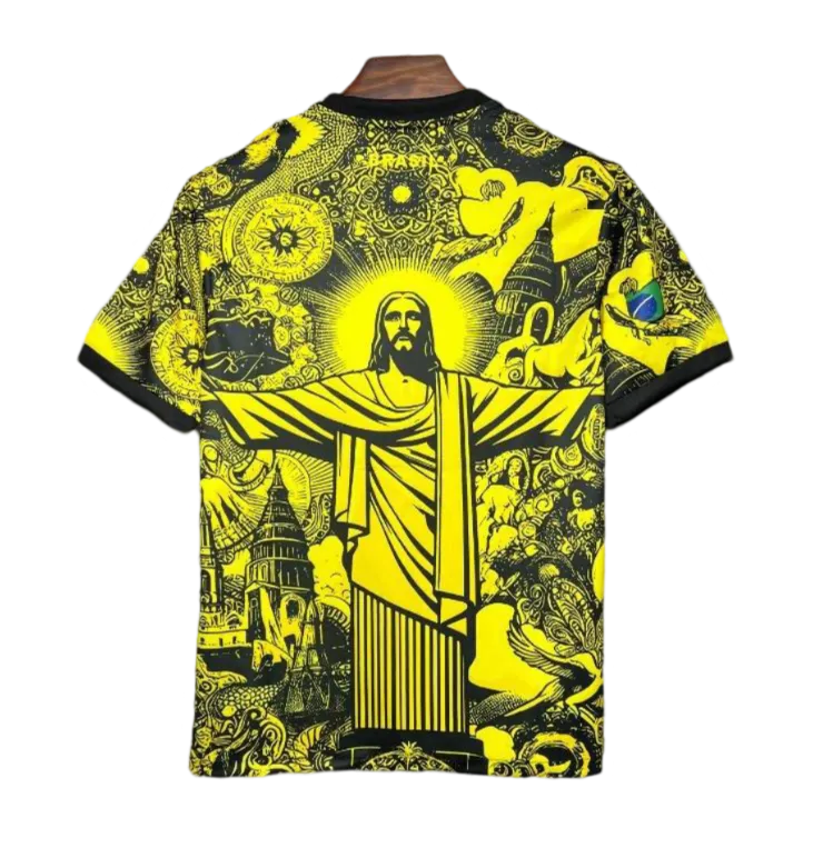 2024/2025 Brazil X Christ Yellow Special Edition kit - Fan version - GOATKITS Store