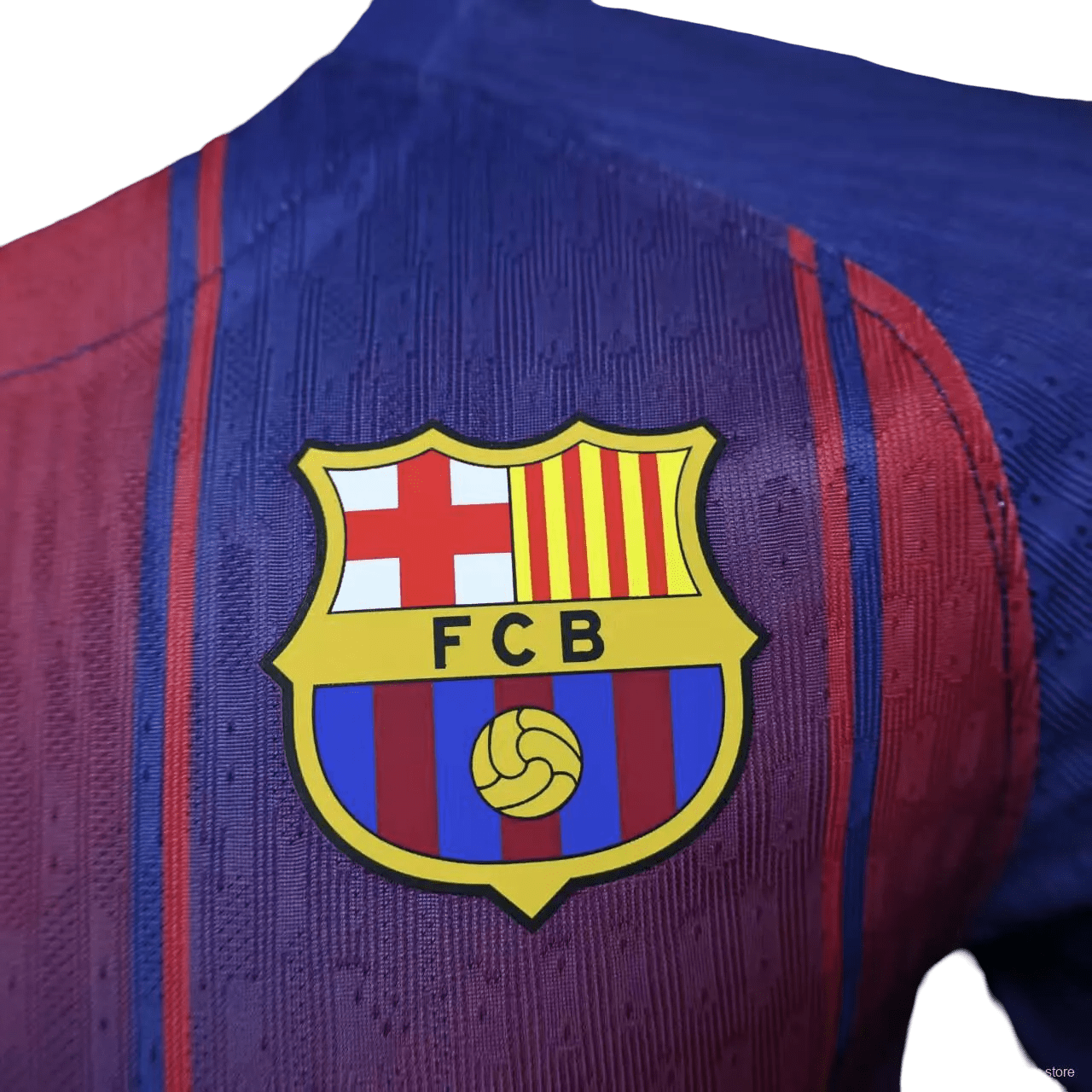 Barcelona soccer jersey worn by supporter showing player-grade fit perfect for celebrating Camp Nou return and barcelona 2025/2026 jersey authentic styling