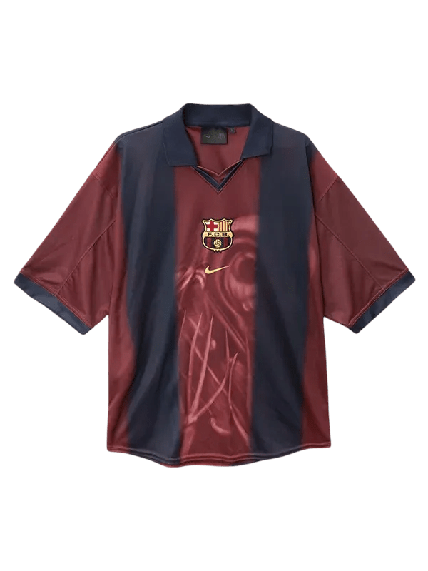 Barcelona Home RETRO 2000 - 01 SKELETON Jersey - Limited Edition Fan Version Jersey - Goatkits Store