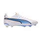 Puma King Ultimate FG/AG White Blue - GoatGears Store