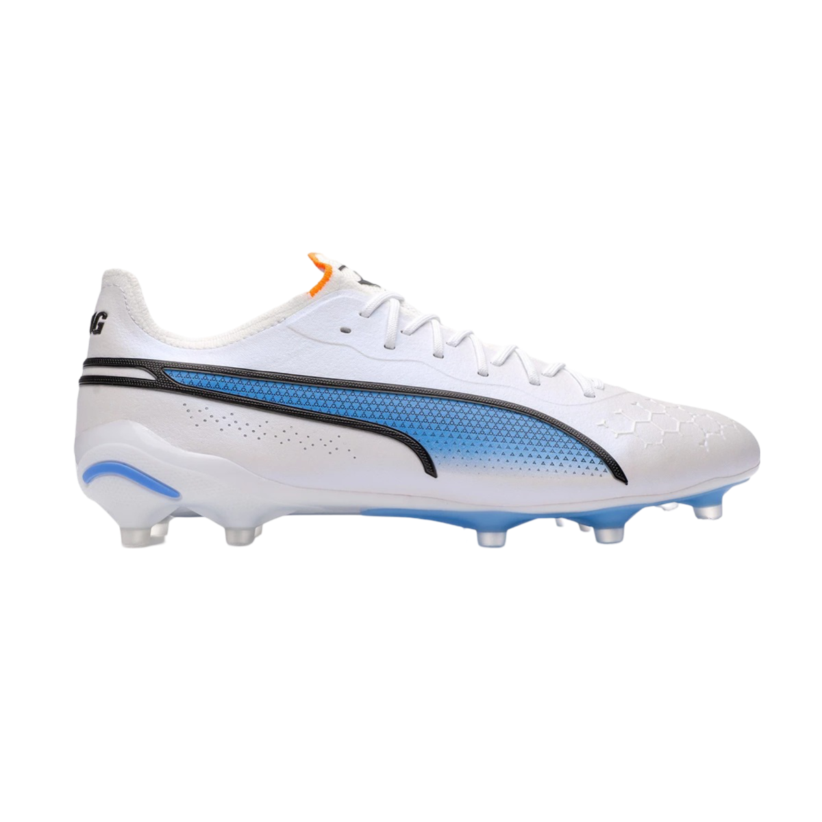 Puma King Ultimate FG/AG White Blue - GoatGears Store