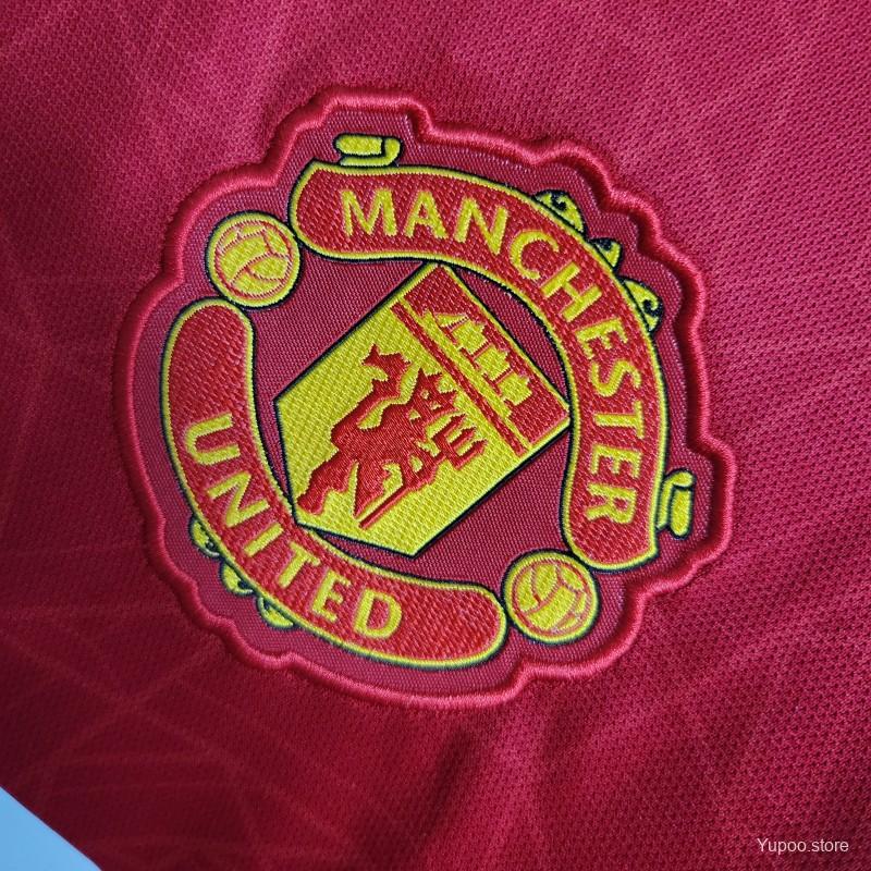 Manchester United Home Fan Version Football Jersey logo