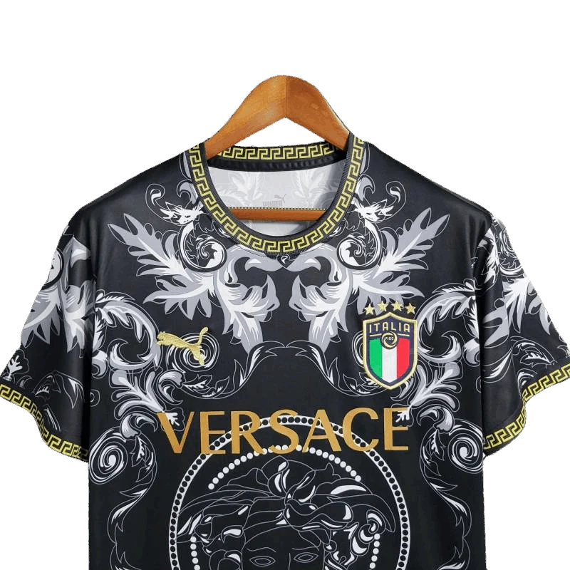 2022/2023 Special Edition Versace X  Italy Black kit - Fan Version - GOATKITS Store