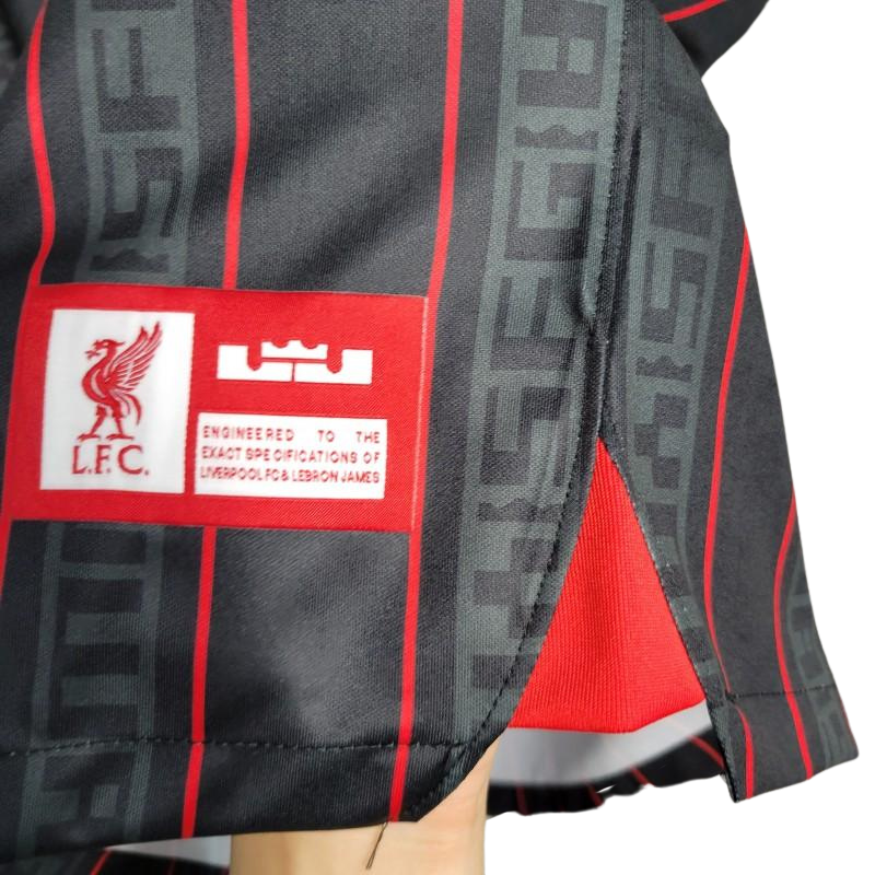 Liverpool x Lebron Black special edition kit 23/24 - Fan version - Side