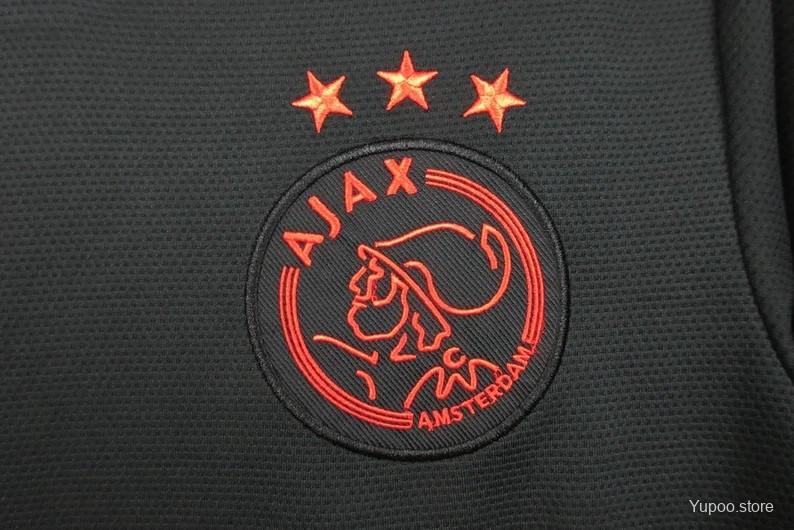 Retro 21/22 Ajax Third Black Special Edition kit - Fan version - Logo