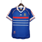 France 1998 Zidane France jersey World Cup winning kit home electric blue Adidas retro football shirt authentic